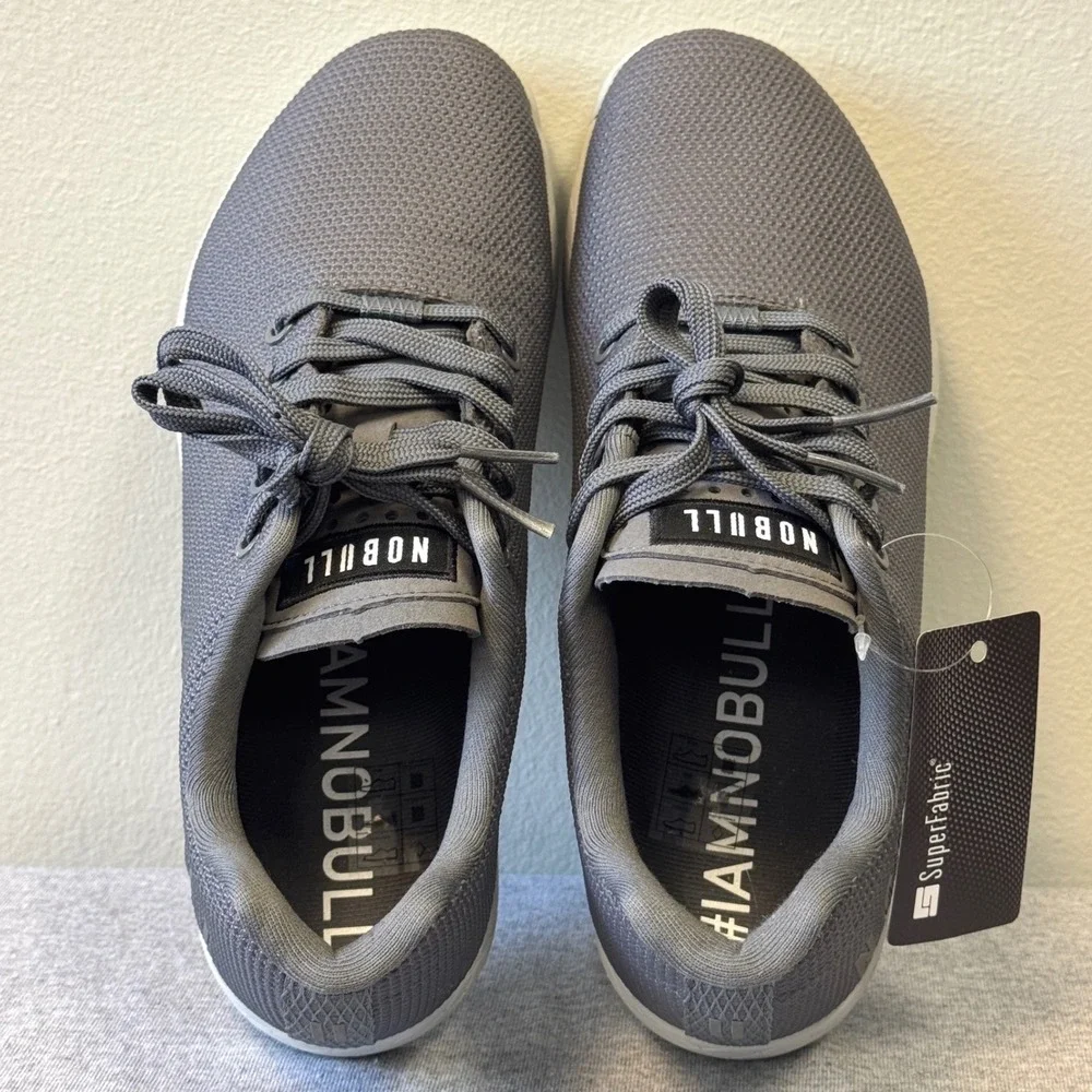 NOBULL SuperFabric Trainer Mens 8.5 Womens 10 Grey Cross Training Shoes NWOT